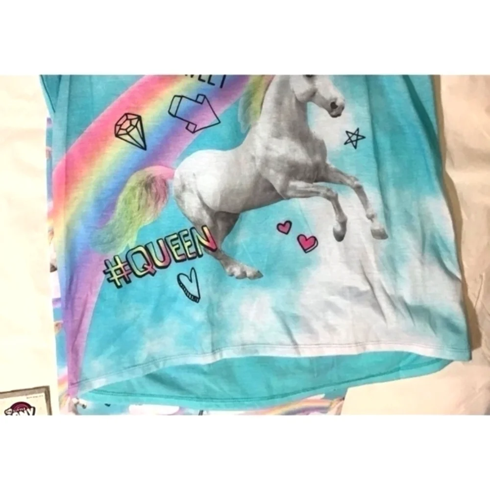 The Children's Place Sweet Vibes Queen Unicorn Pajama Set